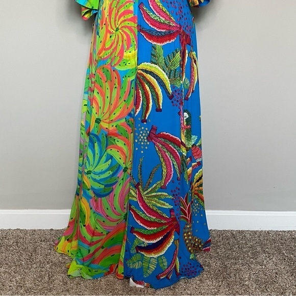 Farm Rio Tahiti Wrap Maxi Dress, Small - Picture 8 of 13